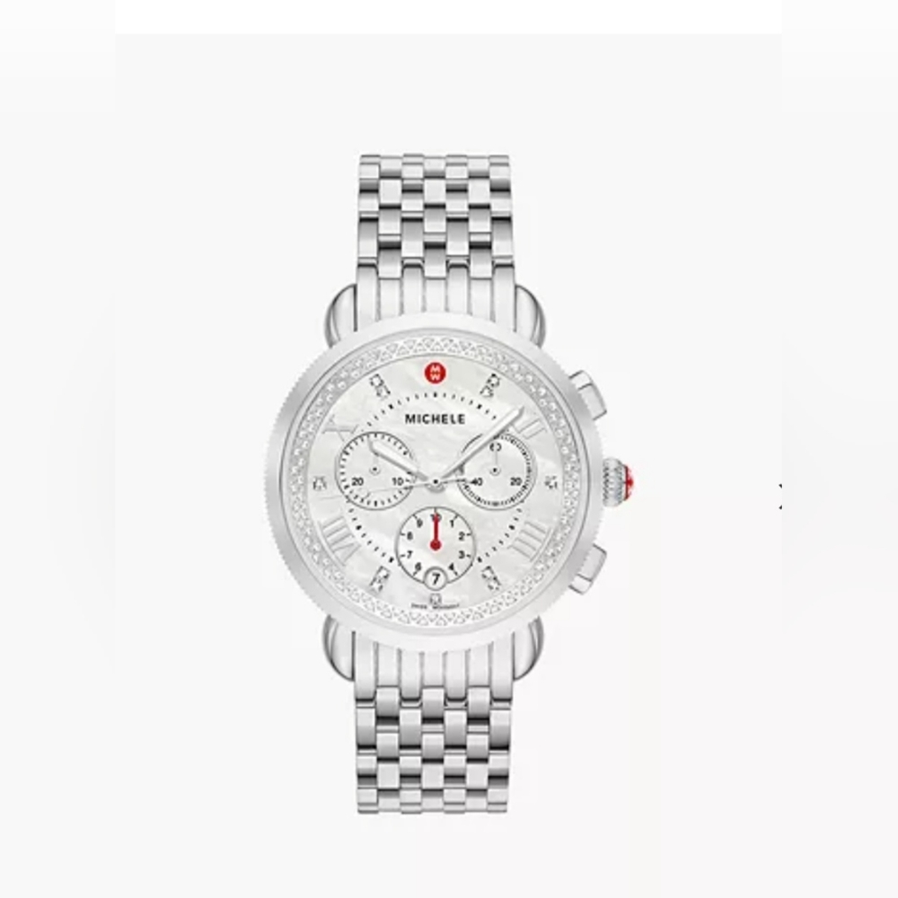 BRAND NEW MICHELE STAINLESS STEEL WATCH  MWW01C000141
